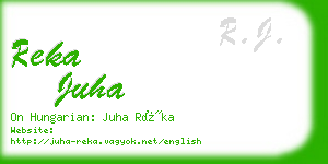 reka juha business card